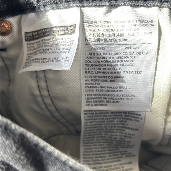 Levi’s dark gray button fly Jeans 32X30 - Picture 7 of 7